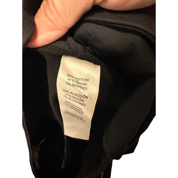 👗 2/$30 👗 Chico's Black Plus Size Straight Leg Slacks sz 14 (2.5) - Picture 6 of 8